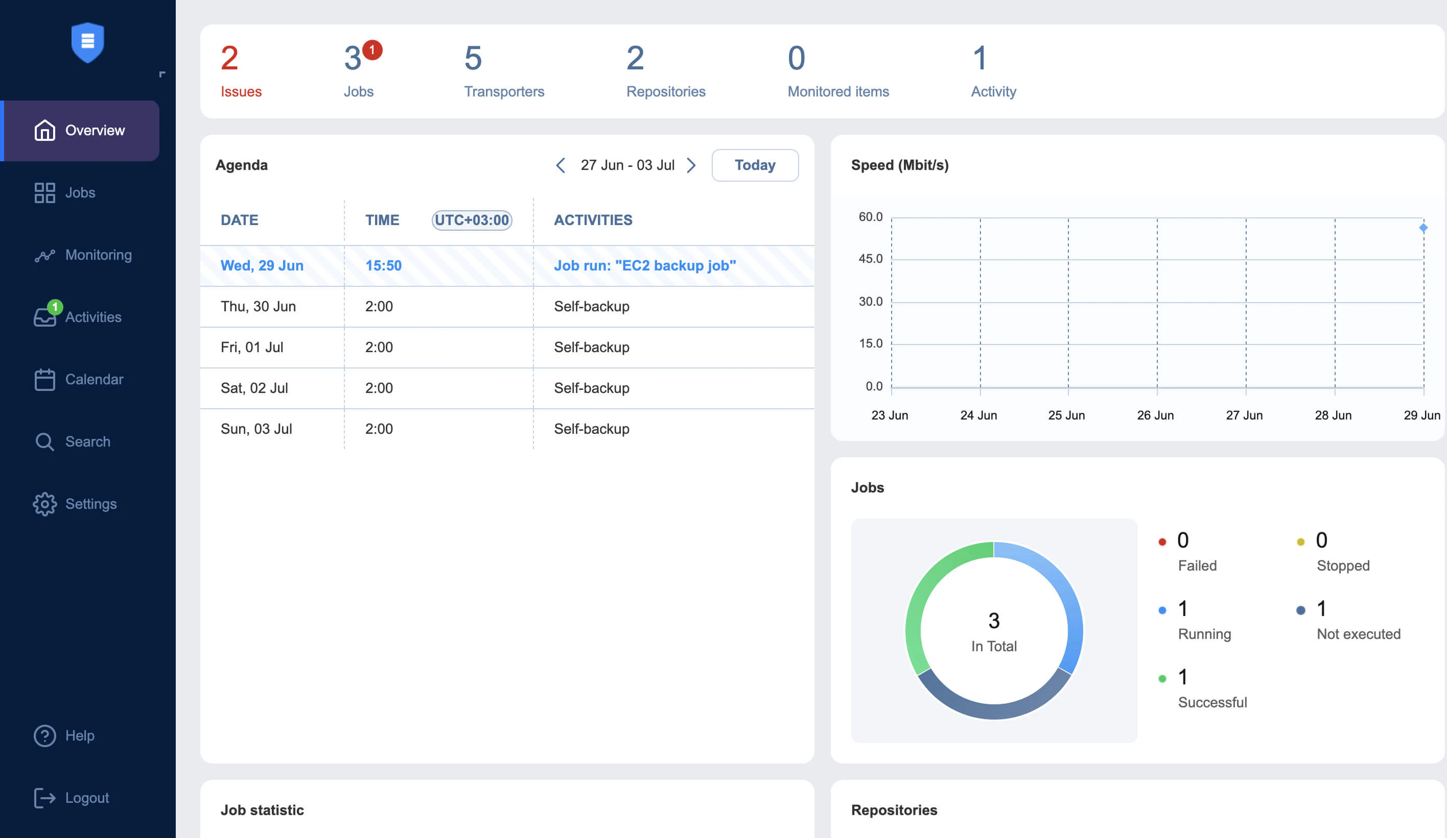 screenshot of NAKIVO Backup & Replication for Microsoft Office 365